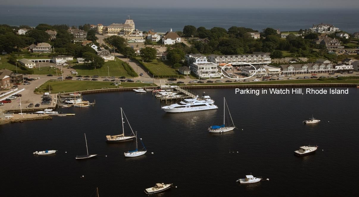 Parking in Watch Hill, Rhode Island